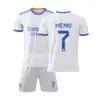 Soccer Jerseys Men's Tracksuits 2122 Real Madrid Shirt Home No. 7 c Roma Away Mbape Football Team Training 9