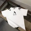 Camiseta de diseñador de camisetas para hombres de lujo camisetas negras con letra impresa