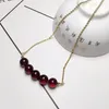 Catene da 7 mm collana di perle a sangue puro