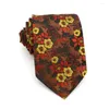 Bow Ties Luxury 8cm masque floral floral paisley robe classique formelle Gravata corbatas Business Coldie Jacquard Woven Cou