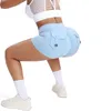 Shorts ativos fittoo scrunch bulfeir para mulheres com o treino de ioga de alta cintura de bolso Bu Bu Booty Gym Bottom