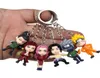 keychain uchiha sasuke kakashi gaara itachi人形フィギュアキーリングバッグカーキーチェーンペンダントミックス24pcs/lot卸売高品質8962439