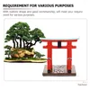 Tuindecoraties 2 pc's Torii Gate Accessoires Decoratieve mini huishars miniatuur kleine beeldjes Japanse ambachten deur