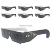 3D 안경 500 x 프레임보기를위한 총 일식 용지 231025 DROP DEVIRAMENT ELECTRONICS HOME O DHTFK로부터 눈을 보호하십시오.