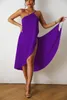 Multi Wear Ways Frauen Feste Farbe Riemchen Strandkleid Deckung sexy Schal Beachwege Bademant