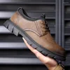Casual Shoes Męski Business Skórzanie retro modna praca Big Head Sapatos Masculinos Schuhe Mann zapatos para hombres