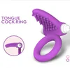 Vibrateur clitoral réutilisable du pénis vibrant anneaux de jeu sexuel oral bordel lastion de bite anneau sexe adulte Produits sexuels pour man1947592