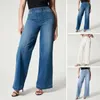 Jeans femminile eleganti signore traspirabili pantaloni traspirabili in vita alto match top