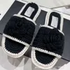 Canales planos cf vacaciones new France Sole Woman Slippers Mule Summer Vacation Rome Confort Comfort Knitting Design Sandal