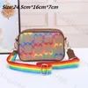 Sacs de créateurs sacs de caméra célèbres sacs d'épalsine crossbody mascules femmes sacs disco fashion multicolore sacoche zip amovible ajusté ceinture épaule