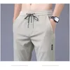 Pantalon masculin 2024 Pantal sil décontracté printemps pantalon mince et mince masculine