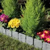 Teppiche 20 Stcs Garten Grenzkante graue Steineffekt Blumenbett DIY Dekor Yard Schilder mit 18x24 Buchstaben