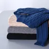 Pulls pour hommes Sweater de cachemire masculin épaississeur à moitié haut collat éclair et à la fermeture à glissière douce