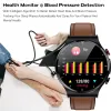 Relógios Termômetro Smart Watch 360*360 HD Tela de toque completa ECG Freqüência cardíaca Monitor