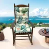 Oreiller imperméable chaise à bascule Set Patio Lounge confortable S pour chaises avec liens 2 pièces