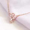 Necklöst för kvinna Swarovskis smycken Matchande version Fantasy Angel Necklace Kvinnlig Swarovski Element Crystal Light Luxury Collar Chain