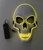 NEWHALLOWEEN SKELETON Party Mask Led Glow Scary Elwire Skull Maski dla dzieci Newyear Night Club Masquerade Cosplay Costplay RRA80242613174