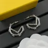Gold Silber Titanium Stahlohrringe Hoop Ohrringe Designer für Frauen Geschenke Valentinstag Designer Schmuck Schmuck