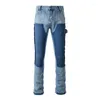 Jeans da uomo uomini sciolti tasche da carico frangia giunta rilassati pantaloni taglio taglio non allungamento pantaloni svasati