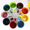 Wasserflaschen benutzerdefinierte Keramik -Becher -Farbe im Inneren und Handlungsbecher -DIY -Bild po Bild Logo Textgeschenke