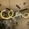 Kroonluchters moderne lange slang led kroonluchter gebruikt voor hangende lampen in restaurantkeukens en bars