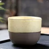 Muggar keramisk te skål kaffekopp ugnen transformation matt vatten retro rå keramik hushåll kreativ dricksvaror