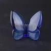 Glass Crystal Butterfly Wings Fluting Lucky Futterfly Glints Vibrant med ljusa färgprydnader Heminredning 240426
