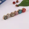 Brooches 12 Pair Rhinestone Safe Hijab Brooch Strong Metal Magnetic Clip No Snag Pins Magnet Muslim Luxury Accessory