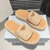New Designer Sandals Rubber Thick Soled Baotou Ladies Casual Heightening Buckle Woman luxury white Outdoor Beach coolness exercise Sandal With Box size 35-40