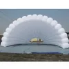 Kommerziell iglu groß aufblasbare Bühnenabdeckung White Shell Dome Zelte und Unterkünfte Terrassenparty für Hochzeitsveranstaltungen Musikkonzert 12mwx6mlx5mh (40x20x16.5ft)