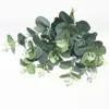 Fiori decorativi 50pcs eucalipto artificiale pianta verde foglie fai -da -te arredamento matrimoniale bouquet per la casa accessori da tavolo da festa