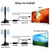 Empfänger TV Indoor -Antenne 4K 1080p HDTV Digitales Signalverstärker 120 Meilen Langstrecke Empfang Aerial Booster Indoor Outdoor -Antenne