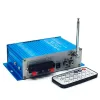 Wzmacniacz Kentiger HY602 z zasilaczem 12V5A+kabel audio+wzmacniacz sterowania IR Mini przenośny Wyświetlacz LED USB SD FM Player AMP