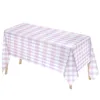Table Cloth Waterproof Oil-Proof PVC Tablecloth Rectangle Checkered Covers Decorative Picnic Multipurpose