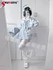 Robes de travail Mine Punk Department Water Color Shorts Clets Spring Lace Lace Lace Stitching Ship Sailor Collar Robe 2 pièces