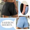 Frauen Shorts Sommer hohe Taille Sport Sport koreanischer Stil Fashion Casual Yoga Lose Hosen mit Tasche Female Homewear