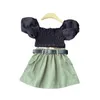 Clothing Sets Girls Set Summer Top Short Skirt Baby Girl Sweet Cool Cute Clothes Kids Designable