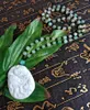 Estatuetas decorativas natura jade amulet jadeite carven ruyi pendente mala colar talisman