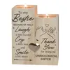Bandlers en bois naturel en forme de coeur romantique mignon cadeaux décoratifs pour la décoration familiale lb