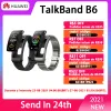 Bracelets Huawei talkband b6 b5 b5 téléphone intelligent bracelet 3d tactile couleurs écran de couleur cardiaque surveillance de l'oxygène de sang Analyse du sommeil