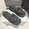 2024 Designer Sandals Rubber Thick Soled Baotou Ladies Casual Heightening Buckle Woman luxury black Outdoor Beach coolness exercise Sandal With Box