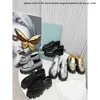 Pradshoes Monolith Shoe Desinger Prades Sneakers Women Casual Shoes Platform Loafers Rhinestone Cloudbust Trainers Zwart Leather Shoe Chunky Round Head Sneaker