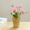 Fleurs décoratives Simulation Rose Bonsaï Silk Plantes vertes créatives DÉCORATIONS DE TABLETS INDOR