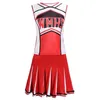 Girls Cheerleading sukienka Glee Style Cheerleading School Team Cheerleading Dress Fantasy Dress High School Glee Club Odzież 240425