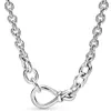 Top -Qualität 2020 Neue Mother039s Day Chunky Infinity Knot Kette Halskette 925 Sterling Silber Schmuckkette Anhänger Halsketten For6747882