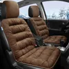 Auto -stoelbedekkingen Universal voor stoelen kussen rugleuning auto warme winter dikker zacht zacht pluche voorkussen automobile stoelmatten