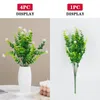 Decoratieve bloemen 1 Bundel Outdoor Artificial UV Resistant Greenery Struiken Planten planten nepbloem voor thuiskantoor bruiloft tuindecor