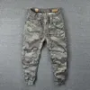 Male Trousers Casual Mens Cargo Pants Camouflage Camo Trekking Loose Korean Style Oversize est High Quality Big Size 240423