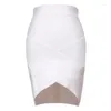 Jupes Classic Fashion Bandage jupe européenne et américaine sexy haute taille slim crost ultra short