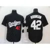 Baseball Jerseys Jogging Vêtements Jersey Dodgers Elite Edition 42 # Robinson